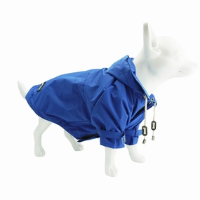 Dan & Sam - Rain Jacket (Royal Blue) waterproof dog jacket,insulated dog coat,dog snowsuit