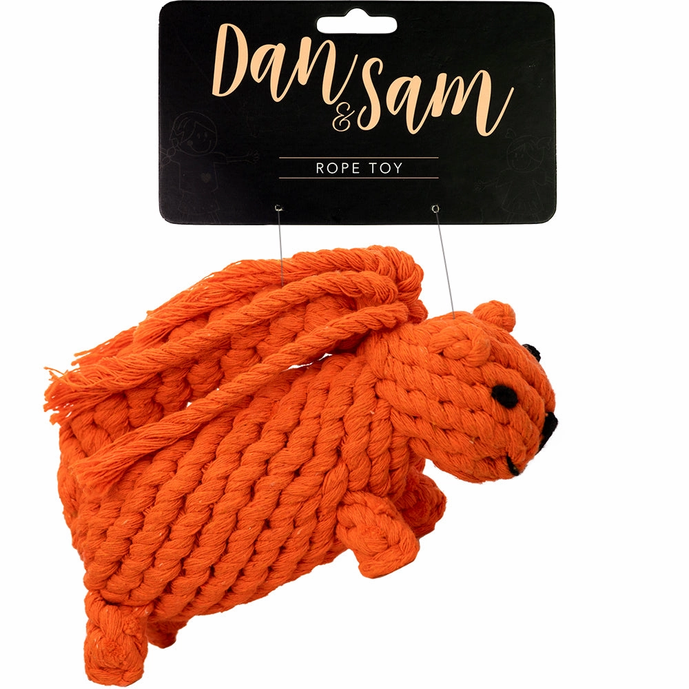 Dan & Sam - Sydney the Squirrel Rope Dog Toy