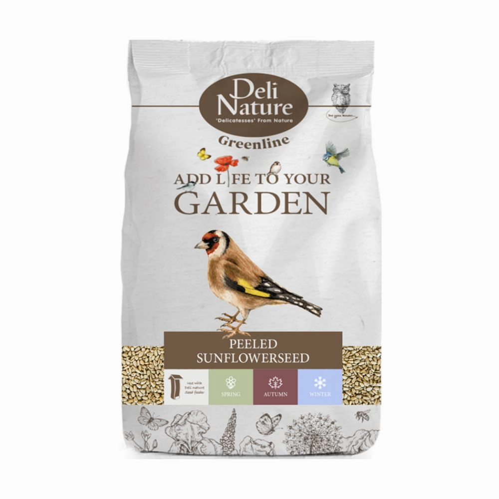 Deli Nature Greeline Peeled Sunflowerseeds 850g bird seed mix,small bird food,parakeet pellets