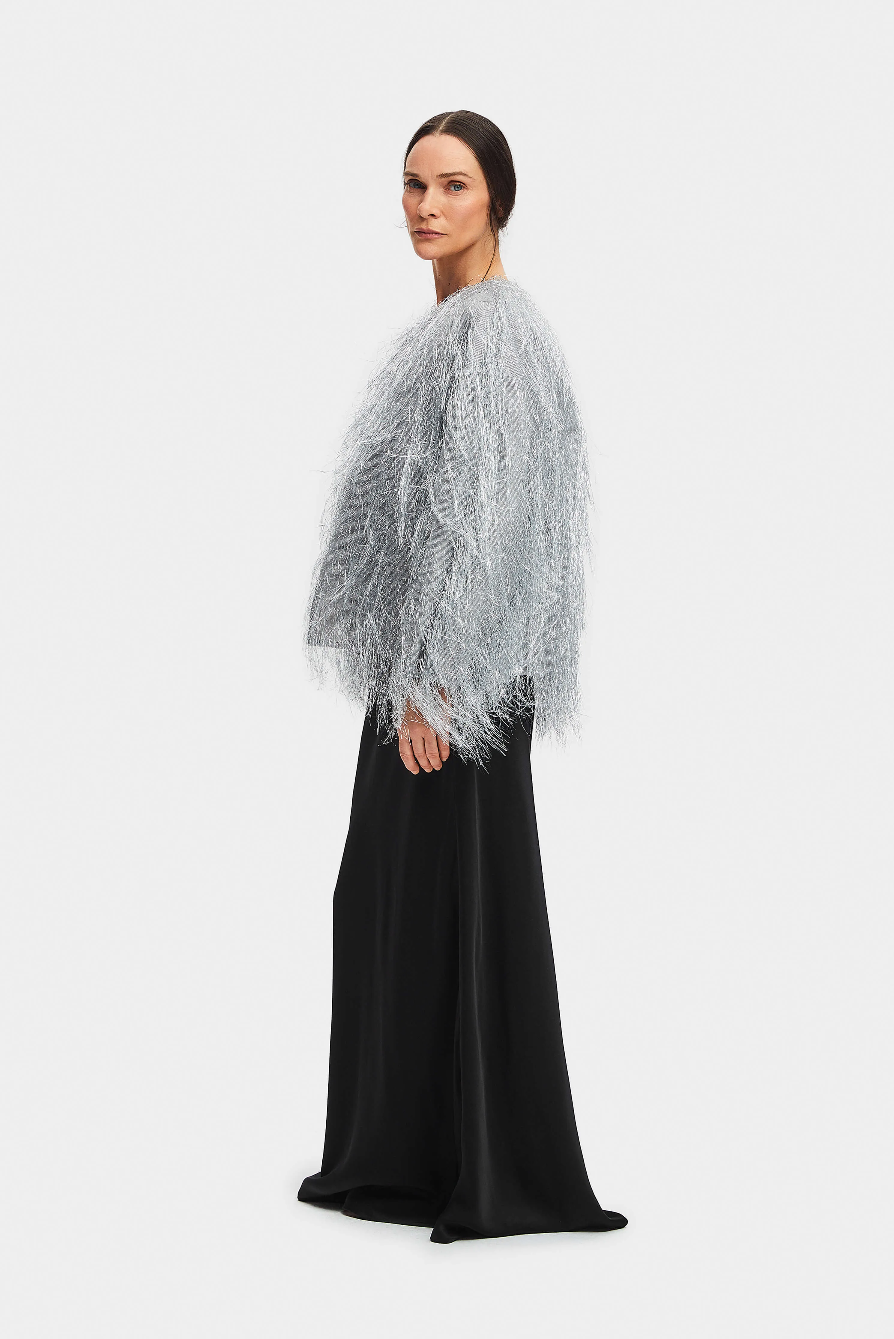 Disco Metallic Fringe Jacket