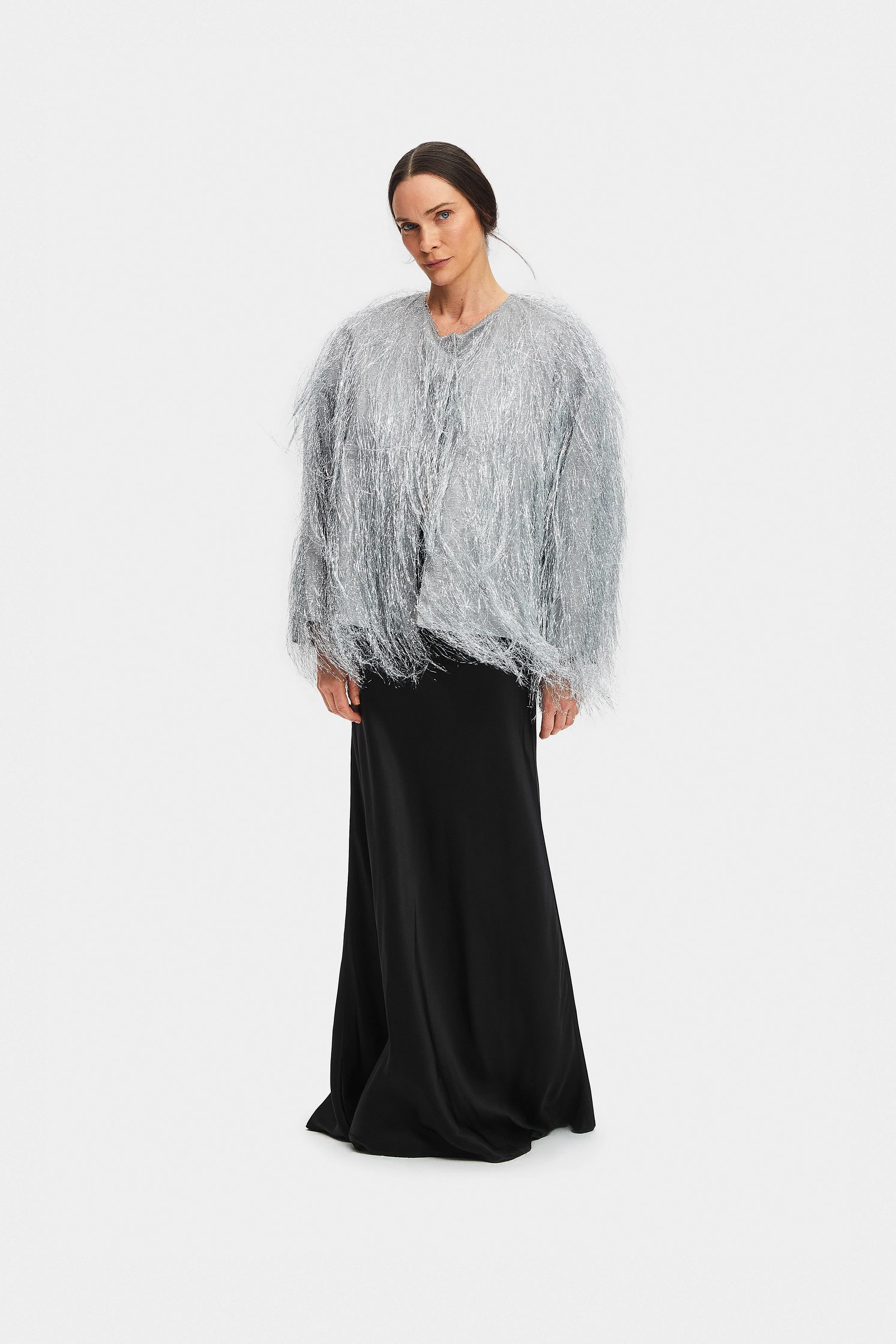Disco Metallic Fringe Jacket