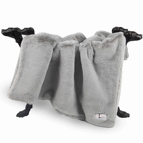 Divine Plus Dog Blanket Dove Grey fleece dog blanket,soft dog throw,cozy pet blanket