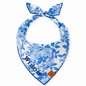 Dog and Cat Bandana: Blue Roses performance harness,agility dog vest,athletic dog gear