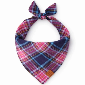 Dog and Cat Bandana: Camilla Plaid Flannel performance harness,agility dog vest,athletic dog gear