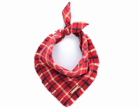 Dog and Cat Bandana: Country Plaid Flannel performance harness,agility dog vest,athletic dog gear