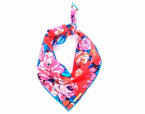 Dog and Cat Bandana: Pink Posies performance harness,agility dog vest,athletic dog gear