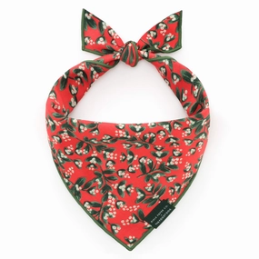 Dog and Cat Bandana: Rifle Paper Co. x TFD Mistletoe performance harness,agility dog vest,athletic dog gear