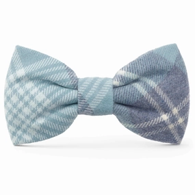 Dog and Cat Bowtie: Blue Frost Plaid Flannel performance harness,agility dog vest,athletic dog gear