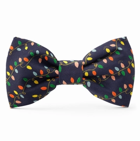 Dog and Cat Bowtie: Rifle Paper Co. x TFD Holiday Lights performance harness,agility dog vest,athletic dog gear