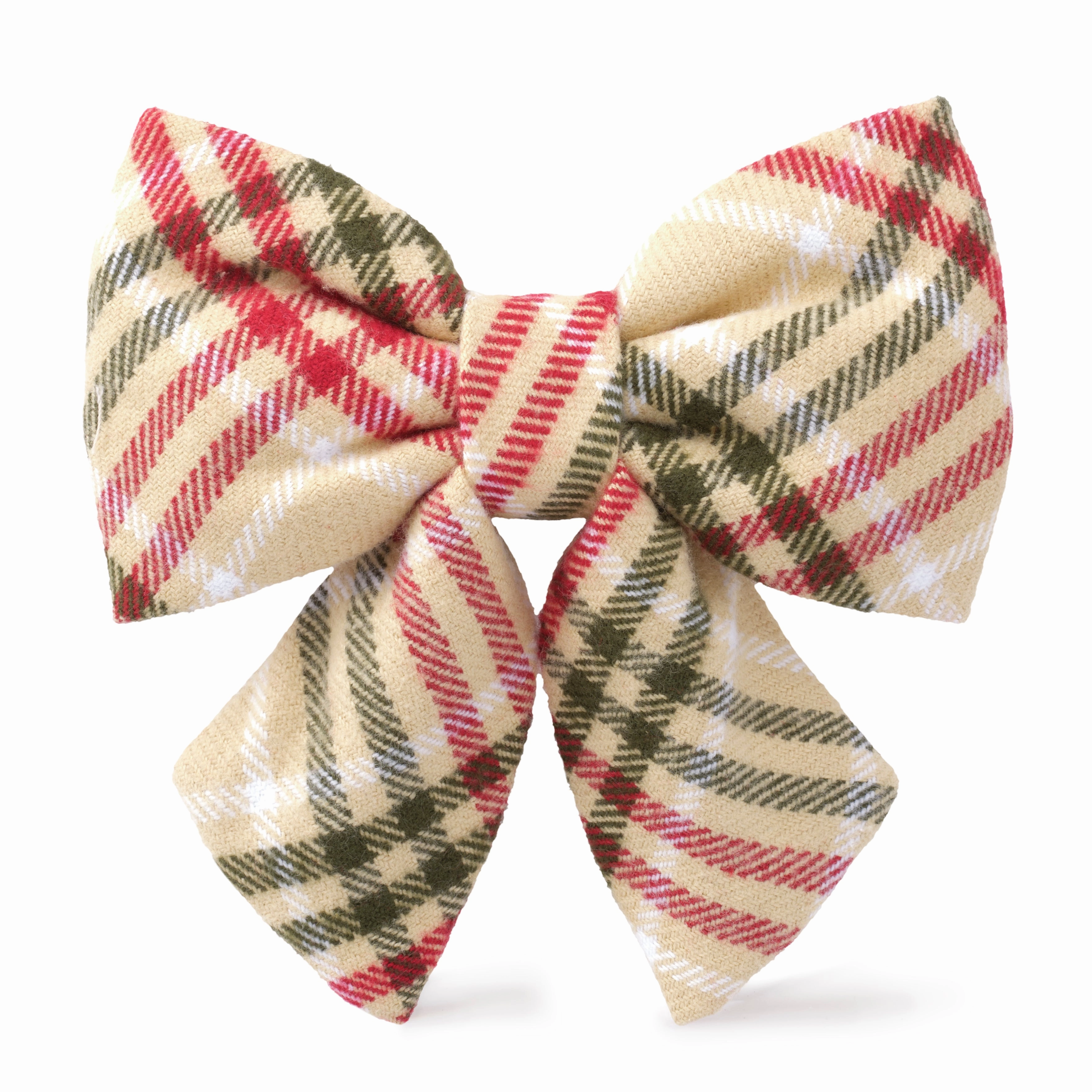 Dog and Cat Lady Bowtie: Eggnog Plaid Flannel performance harness,agility dog vest,athletic dog gear