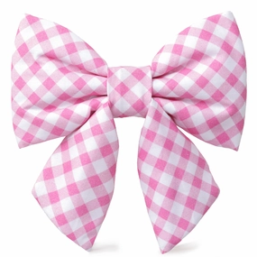 Dog and Cat Lady Bowtie: Hot Pink Gingham performance harness,agility dog vest,athletic dog gear