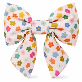 Dog and Cat Lady Bowtie: Rainbow Flower performance harness,agility dog vest,athletic dog gear