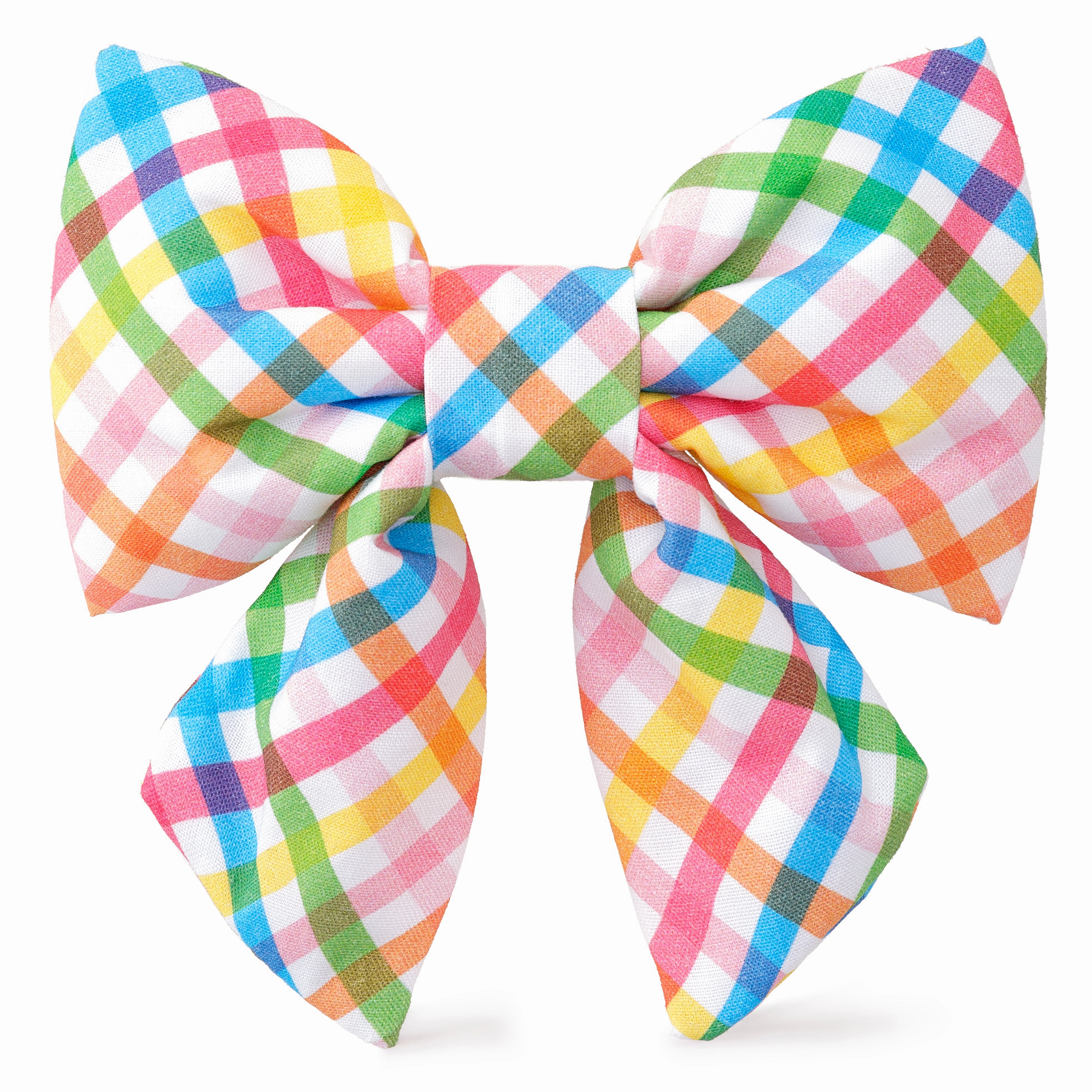 Dog and Cat Lady Bowtie: Rainbow Gingham performance harness,agility dog vest,athletic dog gear
