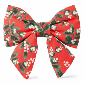 Dog and Cat Lady Bowtie: Rifle Paper Co. x TFD Mistletoe performance harness,agility dog vest,athletic dog gear