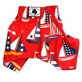 Dog Belly Band Boxers Sailboats dog underwear,dog diaper,pet undergarments