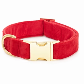 Dog Collar: Cranberry Velvet dog collar,leather dog collar,adjustable dog collar