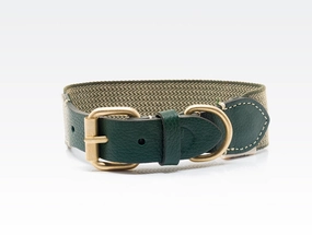 Dog Collar: James Green dog collar,leather dog collar,adjustable dog collar