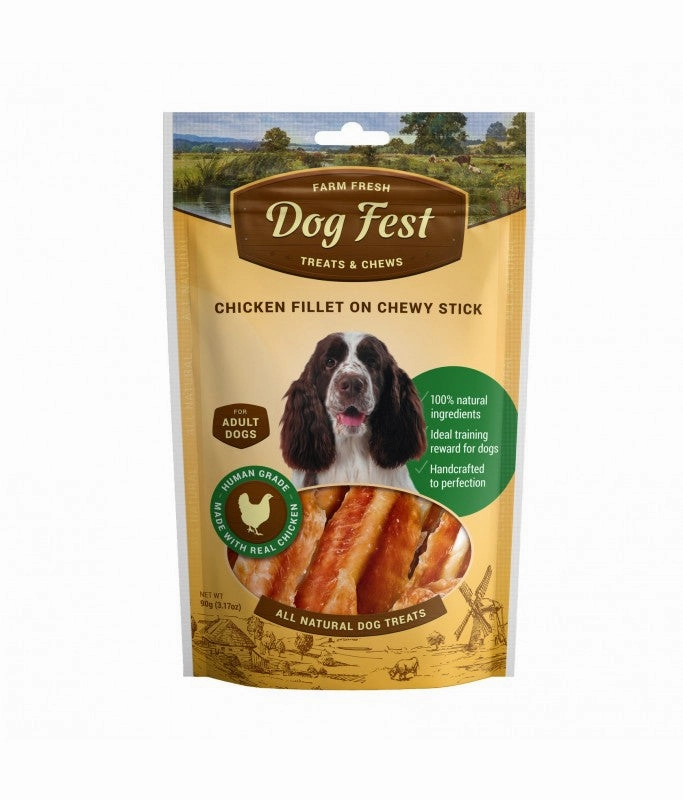 Dog Fest Dog Treats Chicken Fillet on Chewy Stick meat dog treat,healthy dog snack,jerky for dogs