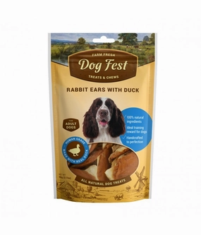 Dog Fest Dog Treats Rabbit Ears With Duck meat dog treat,healthy dog snack,jerky for dogs