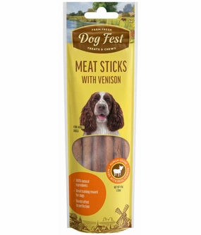 Dog Fest Meat Sticks With Vension For Adult Dogs meat dog treat,healthy dog snack,jerky for dogs