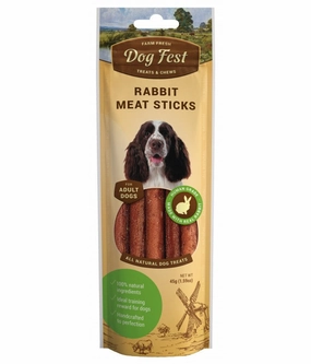 Dog Fest Rabbit Meat Sticks For Adult Dogs - 45g meat dog treat,healthy dog snack,jerky for dogs