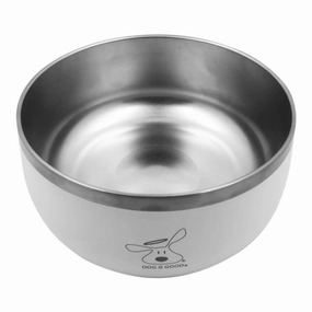 Dog is Good Stainless Steel Dog Bowl cat food bowl,cat feeder,elevated cat dish
