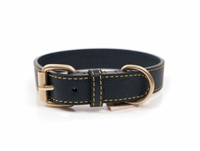 Dog Leather Collar: Sir Chuck Azul dog collar,leather dog collar,adjustable dog collar