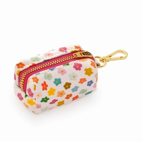 Dog Poop Bag dispenser: Rainbow Flower dog business cards,pet business supplies,doggie storefront