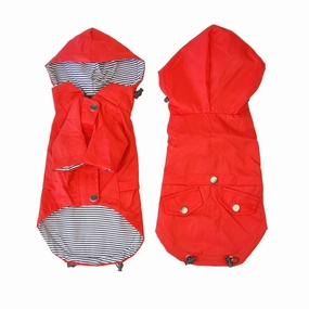 Dog Raincoat - Red english tack set,horse saddle gear,equestrian supplies