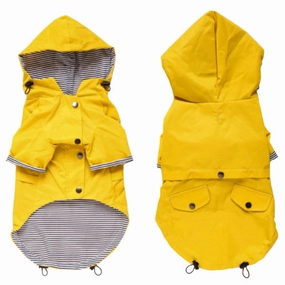 Dog Raincoat - Yellow english tack set,horse saddle gear,equestrian supplies