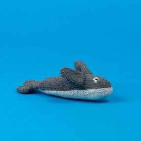 Dog Toy: Hand Knitted Dolphin wet cat food,canned cat food,gravy cat food