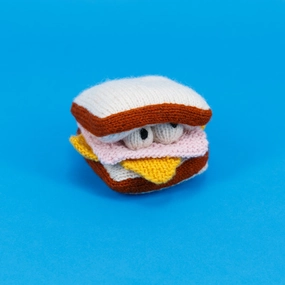 Dog Toy: Hand Knitted Ham & Cheese wet cat food,canned cat food,gravy cat food