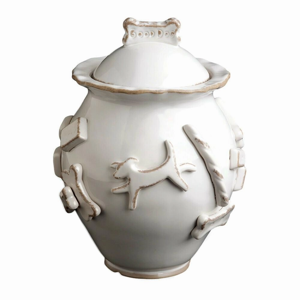 Dog Treat Jar French White pet apparel,dog hoodie,fashionable pet wear