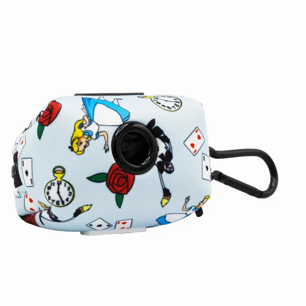 Dog Waste Bag Holder - Disney's Alice in Wonderland Blue treat storage jar,dog treat container,pet snack jar
