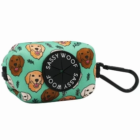 Dog Waste Bag Holder - Glam Goldens treat storage jar,dog treat container,pet snack jar