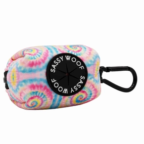 Dog Waste Bag Holder - Groovy Good Vibes treat storage jar,dog treat container,pet snack jar