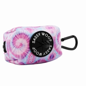 Dog Waste Bag Holder - Groovy Purple Haze treat storage jar,dog treat container,pet snack jar