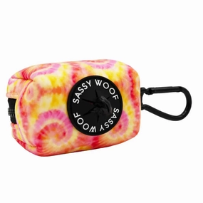Dog Waste Bag Holder - Groovy Summer Sorbet treat storage jar,dog treat container,pet snack jar