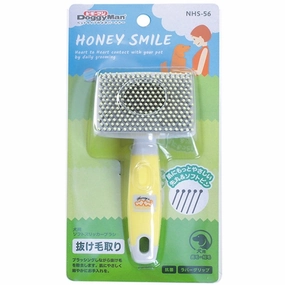 DoggyMan Honey Smile Soft Round Tip Slicker Brush For Dogs pet grooming brush,pet comb,detangling brush for pets