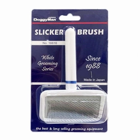 DoggyMan White Grooming Slicker Brush For Cats & Dogs pet grooming brush,pet comb,detangling brush for pets