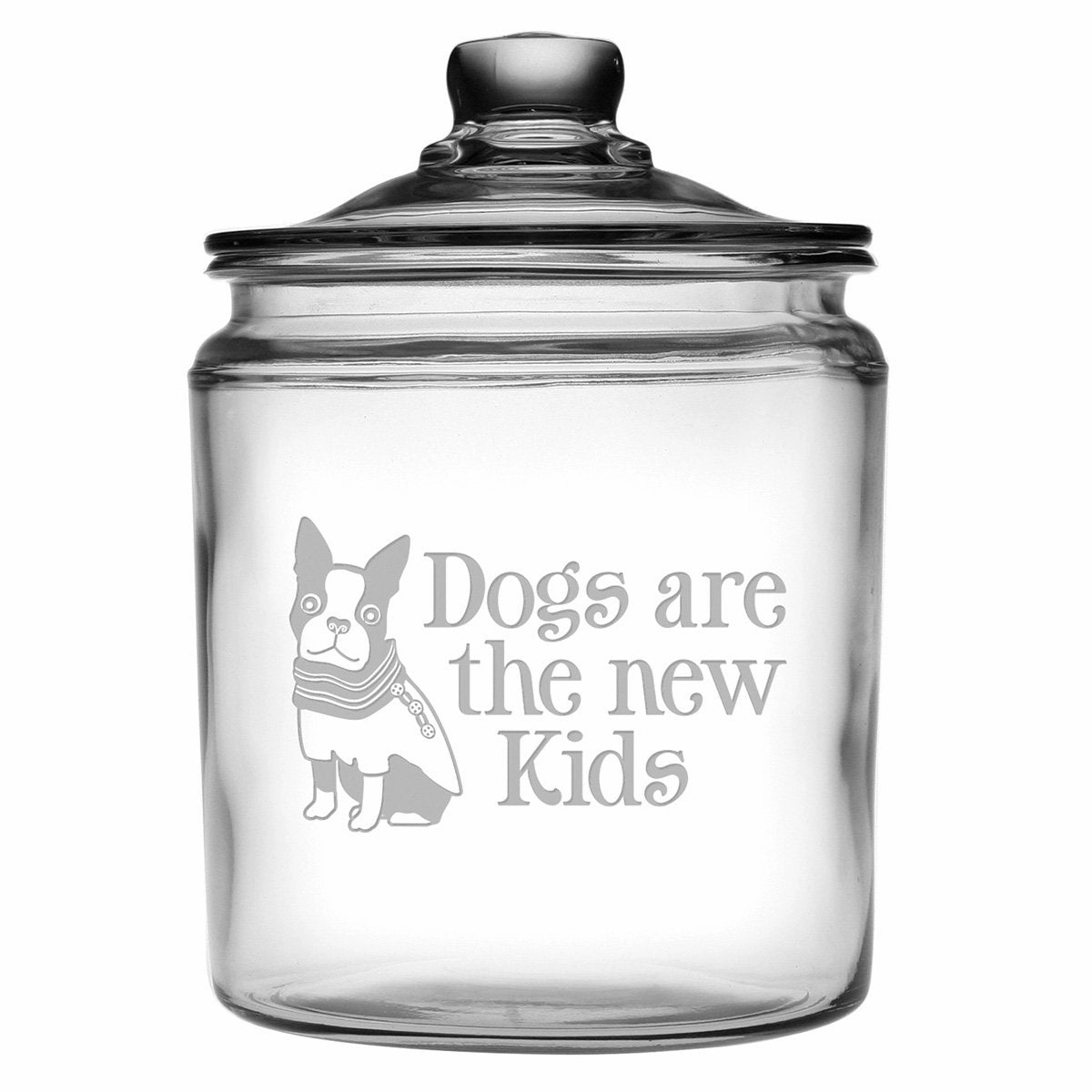 Dogs Are The New Kids Glass Dog Treat Jar pet apparel,dog hoodie,fashionable pet wear