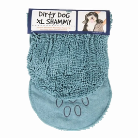 Dogs Gone Smart Dirty Dog Shammy Towel - Blue - XL horse grooming brush,horse shampoo,horse hair care
