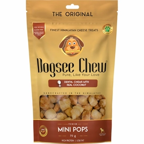 Dogsee Chew Mini Pops Himalayan Cheese Coconut Grain-Free Dog Treats 70g dog dental snacks,dental bones for dogs,dog oral sticks