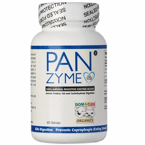Dom & Cleo Panzyme Supplement 60 Cap digestive care dog food,urinary care cat food,sensitive stomach pet food