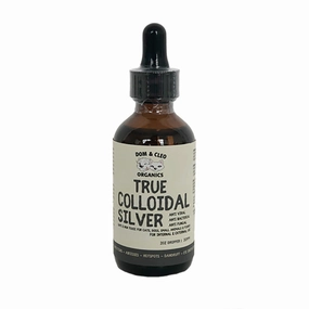 Dom & Cleo True Colloidal Silver Dropper 2oz small pet habitat,pet cage accessories,small animal home