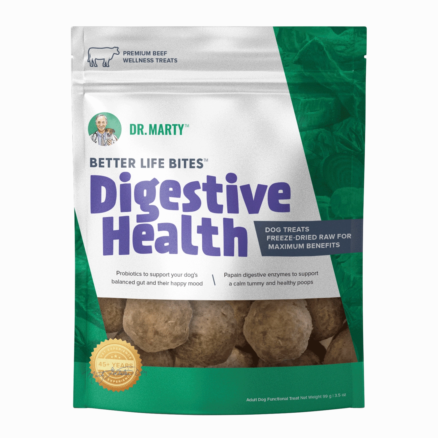 Dr. Marty's Better Life Bites Digestive Health 3.5oz Bag stainless steel bowl,metal pet feeder,steel water dish