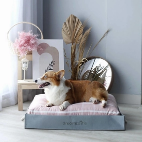 DreamCastle Natural Dog Bed (Oxford) orthopedic dog bed,large dog bed,washable dog bed