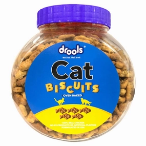 Drools Biscuit Cat Treat (110g) crunchy cat treat,crispy cat snack,dry cat treat