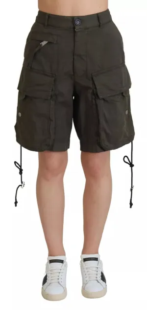 Dsqua2  High Waist Cargo Bermuda Women Women's Shorts