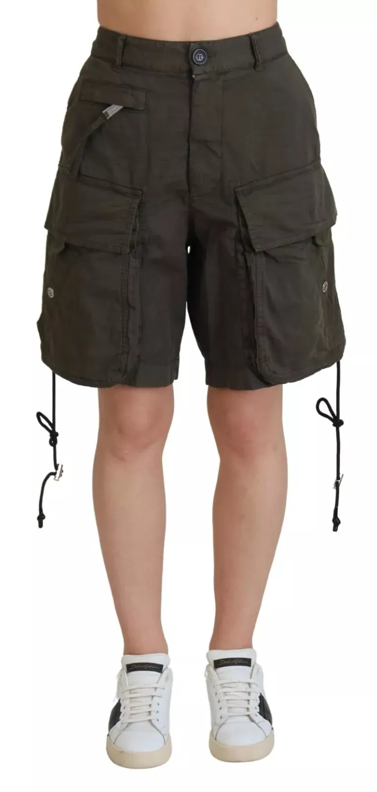 Dsqua2  High Waist Cargo Bermuda Women Women's Shorts